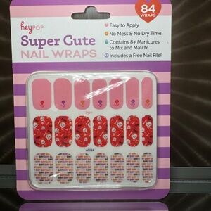 heypop 84 Nail Wraps ~ Halloween, Skull & Crossbones, Boo! ~ BNIB